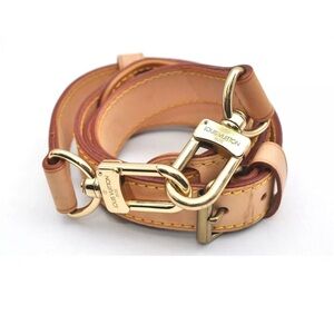 Louis Vuitton Vachetta Leather Shoulder Strap With Shoulder pad 36”-43”
